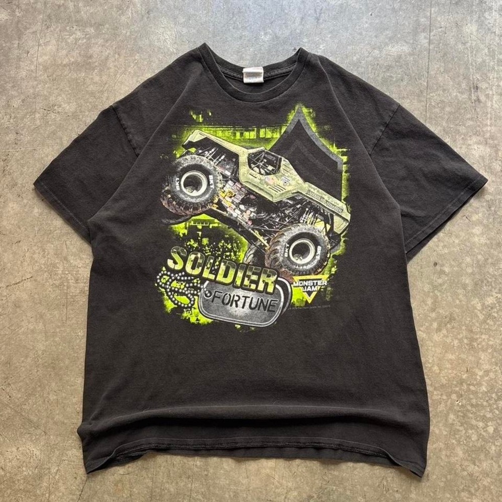 Monster Jam‎ Soldier Fortune Monster Truck T Shirt Size Large